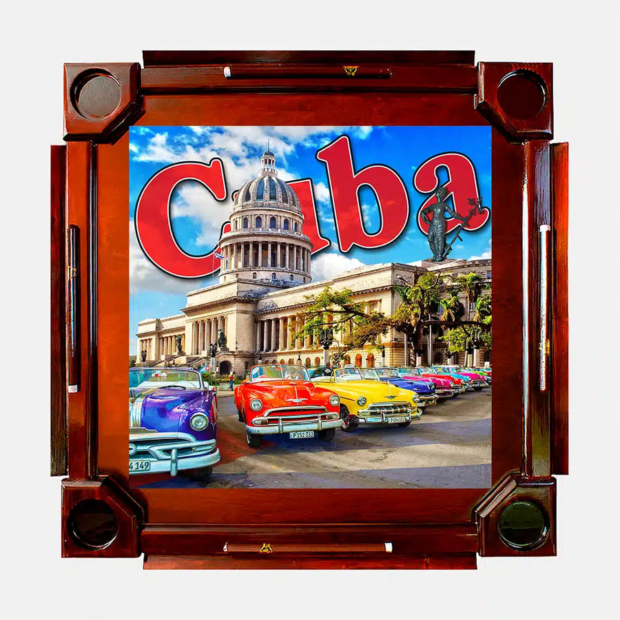 Wooden Domino Table — Dark Finish Wood / Capitol