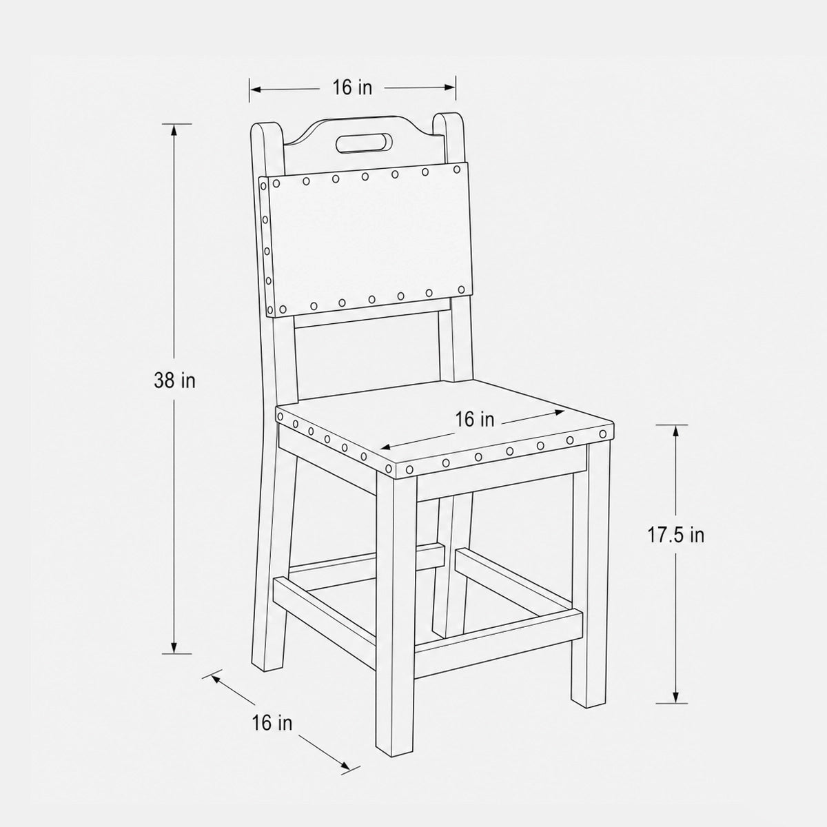 Wood and Leather Stool