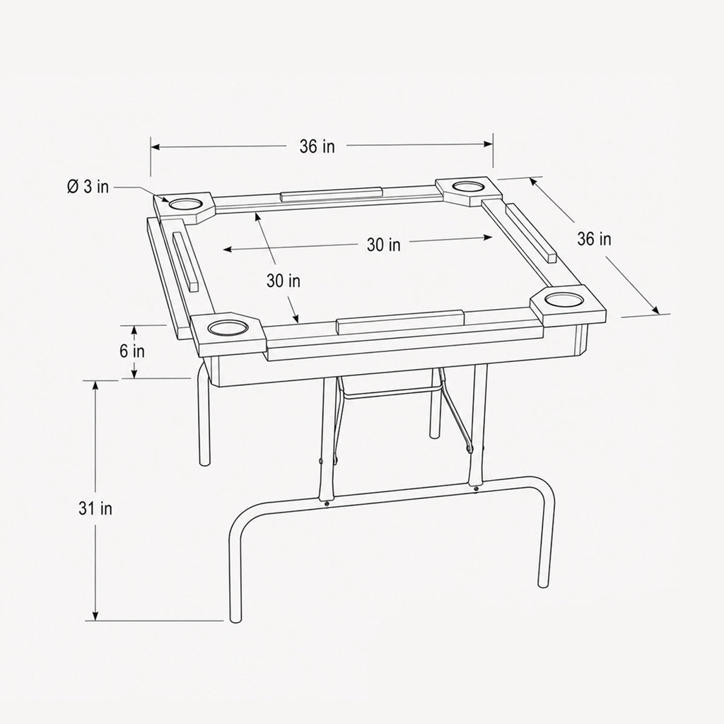 Wooden Domino Table