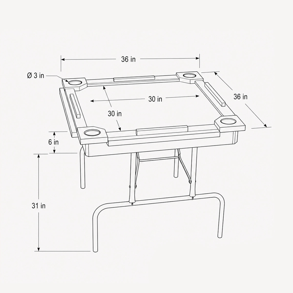 Wooden Domino Table